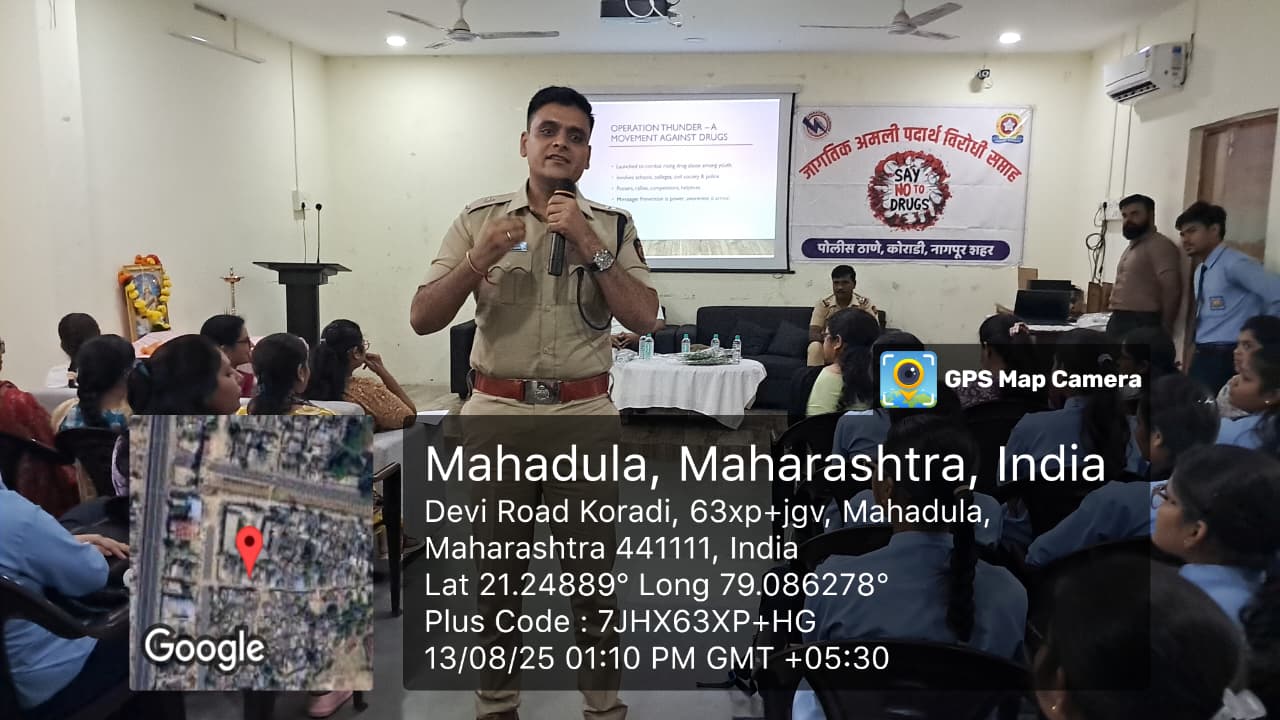 Workshop on Anti-ragging, Drug abuse, Cyber security and Women's Safety by Hon. Mr. Niketan Kadam Deputy Comissioner (Zone 5) Nagpur